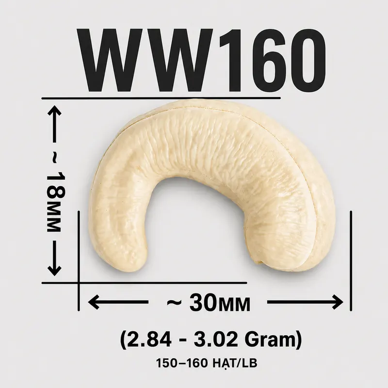 Hạt Điều WW160 — ảnh 3