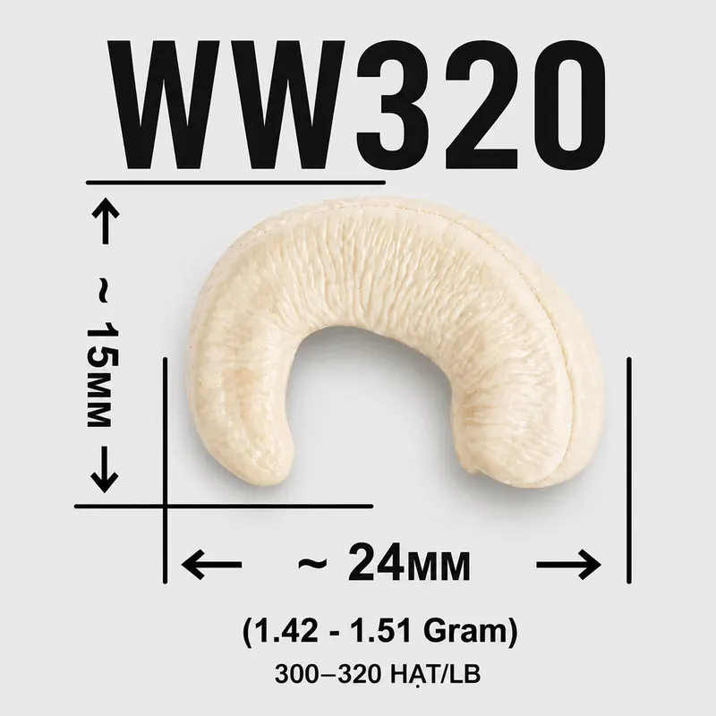 Hạt Điều WW320 — ảnh 3